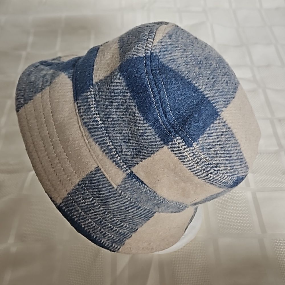 American Eagle Women's Bucket Hat  One Size Cream/ Blue